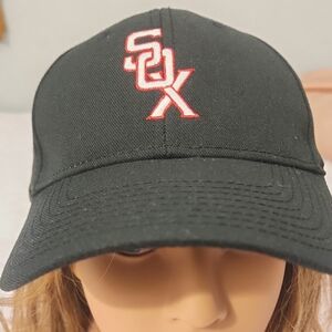 New Era Black Kids Cap with Red Embroidery